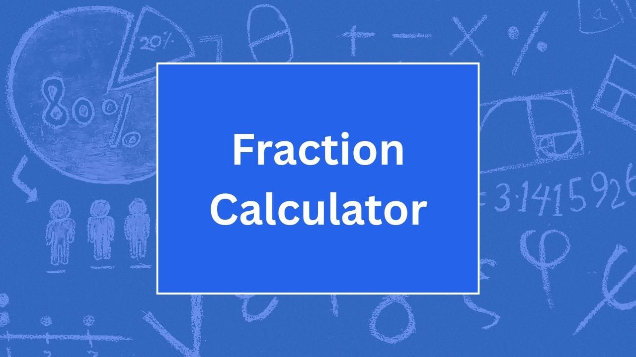 Fraction Calculator - My Online Calculators
