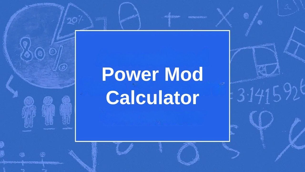 Power Mod Calculator - My Online Calculators