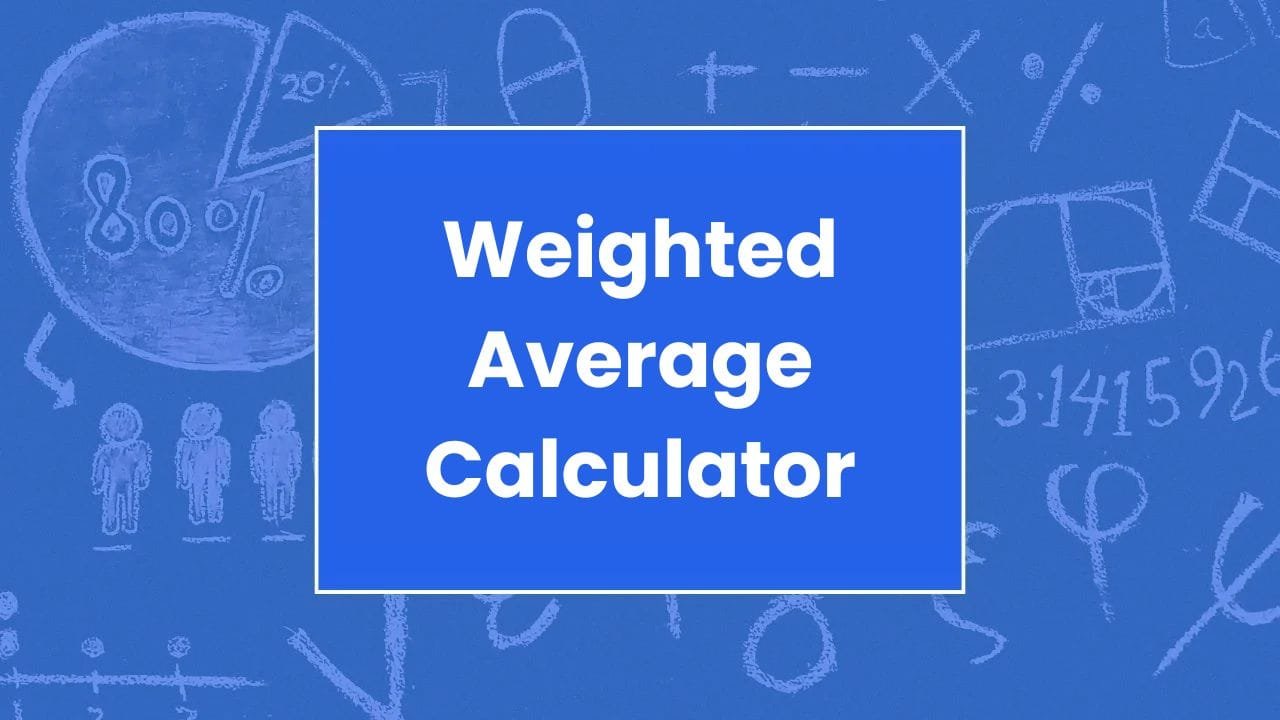 Weighted Average Calculator - My Online Calculators