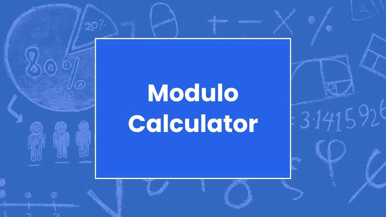 Modulo Calculator - My Online Calculators