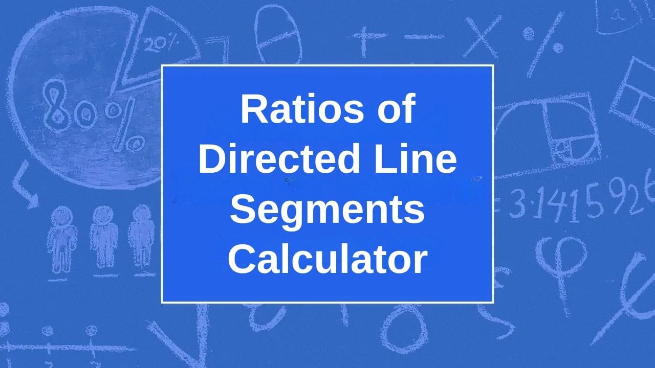 Ratios of Directed Line Segments Calculator - My Online Calculators
