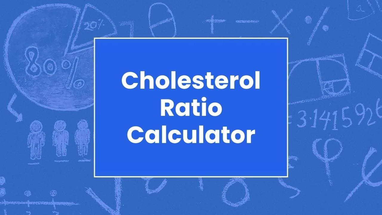Cholesterol Ratio Calculator - My Online Calculators