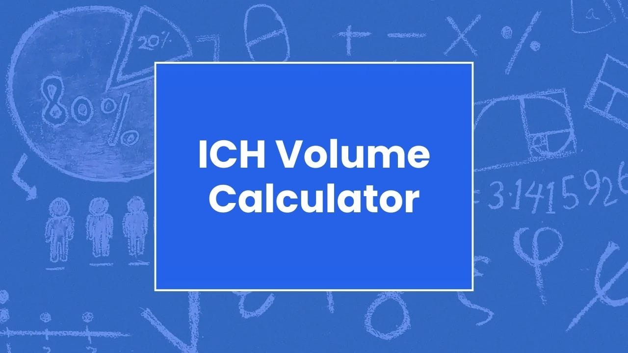 ICH Volume Calculator